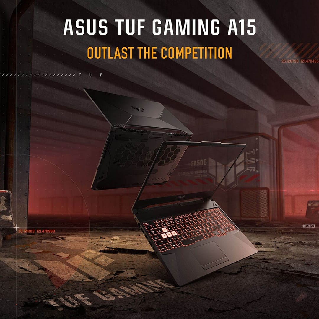 Asus TUF Gaming A15 (2024) Laptop – AMD Ryzen 7-7435HS | 15.6inch FHD | 512GB SSD | 8GB RAM | 4GB NVIDIA GeForce RTX 2050 Graphics | Windows 11 H...