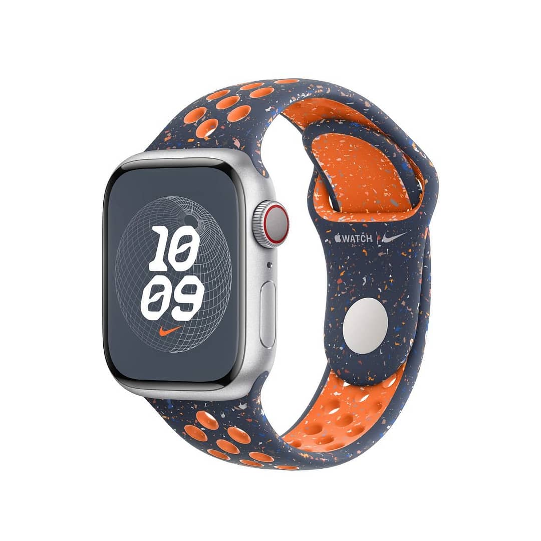 Apple 45mm Blue Flame Nike Sport Band - S/M - MUV83ZE/A