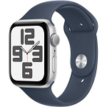 Apple Watch SE GPS 44mm Silver Aluminum Case with Storm Blue Sport Band Wearables & Smart Watches Shop Online at Dubai Offers 4