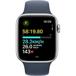 Apple Watch SE GPS 44mm Silver Aluminum Case with Storm Blue Sport Band Wearables & Smart Watches Shop Online at Dubai Offers 7