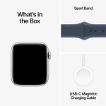 Apple Watch SE GPS 44mm Silver Aluminum Case with Storm Blue Sport Band Wearables & Smart Watches Shop Online at Dubai Offers 8