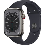 Apple Watch Series 8 GPS + Cellular 45mm Graphite Stainless Steel Case with Midnight Sport Band Wearables & Smart Watches Shop Online at Dubai Offers 5