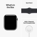 Apple Watch Series 8 GPS + Cellular 45mm Graphite Stainless Steel Case with Midnight Sport Band Wearables & Smart Watches Shop Online at Dubai Offers 10