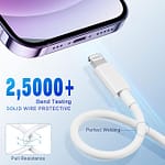 Belkin BOOST CHARGE Lightning to USB-C CableBraided 2M White Accessories Shop Online at Dubai Offers 4