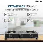 Krome Gas Stove 3 Burners Appliances Shop Online at Dubai Offers 5