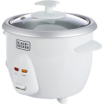 BLACK+DECKER 350W 0.6L Rice Cooker With Removable NonStick Bowl, Steaming Tray, Water Level Indicator And A Glass Lid With Cool Touch, For Healthy… Appliances Shop Online at Dubai Offers 3