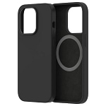 Protect iPhone 14 Pro Silicon Mag safe Case Black + Tempered Glass Accessories Shop Online at Dubai Offers 3