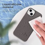 Protect iPhone 15 Plus Silicon Mag safe Case Platinum Accessories Shop Online at Dubai Offers 5