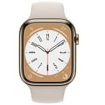 Apple Watch Series 8 GPS + Cellular 45mm Gold Stainless Steel Case with Starlight Sport Band Wearables & Smart Watches Shop Online at Dubai Offers 4