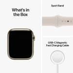 Apple Watch Series 8 GPS + Cellular 45mm Gold Stainless Steel Case with Starlight Sport Band Wearables & Smart Watches Shop Online at Dubai Offers 10