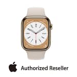 Apple Watch Series 8 GPS + Cellular 45mm Gold Stainless Steel Case with Starlight Sport Band Wearables & Smart Watches Shop Online at Dubai Offers 3