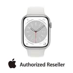 Apple Watch Series 8 GPS + Cellular 45mm Silver Stainless Steel Case with White Sport Band Wearables & Smart Watches Shop Online at Dubai Offers 3