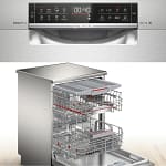 BOSCH 8 Program Series 6 free-standing dishwasher 60 cm silver inox Appliances Shop Online at Dubai Offers 4