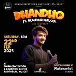 Dhandho Ft. Munawar Faruqui Live in OCEC Auditorium in Muscat – Comedy Events Comedy Events Shop Online at Dubai Offers 3