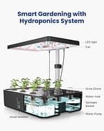 iDOO 12Pods Black Hydroponics Growing System Indoor Herb Garden Built-in Fan Appliances Shop Online at Dubai Offers 9