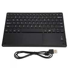 Max & Max HB092 Universal Bluetooth Keyboard with Built-In Touchpad - Black | Stylish and Portable Keyboard for All Your Devices