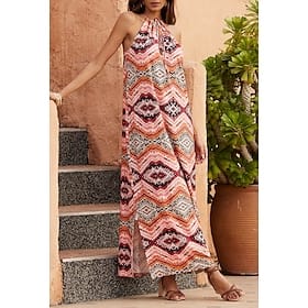 Beryl Adjustable Neckline Halter Modal Maxi Dress Clothing Shop Online at Dubai Offers