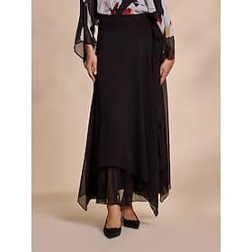 Chiffon Irregular Hem Maxi Skirt Clothing Shop Online at Dubai Offers