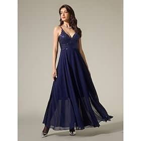 Chiffon Sequin Sleeveless Sparkly Solid Party Maxi Dress Clothing Shop Online at Dubai Offers