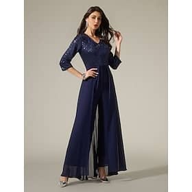 Chiffon Sequin Three Dimensional Jumpsuit Clothing Shop Online at Dubai Offers