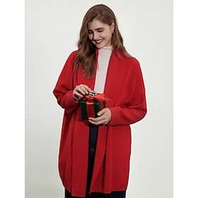 Polyester Ribbed Knit Cardigan Solid Long Sleeve Cardigans Shop Online at Dubai Offers