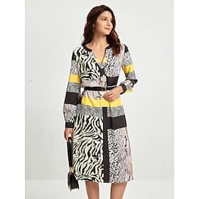 Satin Casual Leopard Print V Neck Midi Dress Clothing Shop Online at Dubai Offers