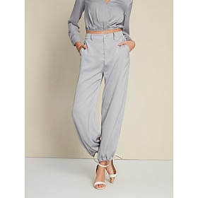 Satin Elegant Full Length Pants Clothing Shop Online at Dubai Offers