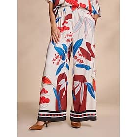 Satin Elegant Wide Leg Loose Maxi Pants with Pocket Clothing Shop Online at Dubai Offers