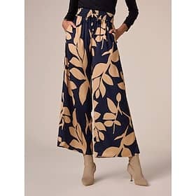 Satin Printing Wide Leg Casual Daily Pants Clothing Shop Online at Dubai Offers