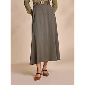 Tencel Pocket Belt Maxi Skirt Clothing Shop Online at Dubai Offers