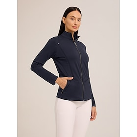 Women’s Golf Jacket Black White Navy Blue Long Sleeve Top Ladies Golf Attire Clothes Outfits Wear Apparel Clothing Shop Online at Dubai Offers