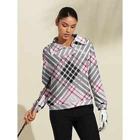 Women’s Golf Pullover Sweatshirt Pink Long Sleeve Top Ladies Golf Attire Clothes Outfits Wear Apparel Clothing Shop Online at Dubai Offers