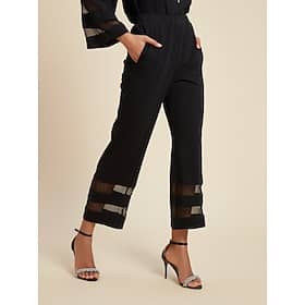 Women’s Pants Trousers Ankle-Length Chiffon Modal with Pockets Casual Daily Traditional / Classic Daily Wear Weekend Black White Spring Summer S M L Clothing Shop Online at Dubai Offers