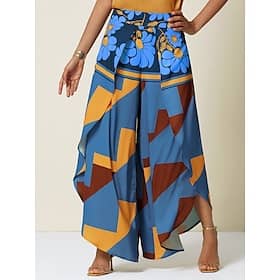 Women’s Swing Full Length Pants Birthday Weekend Blue Rose Red Spring Summer S M L Clothing Shop Online at Dubai Offers