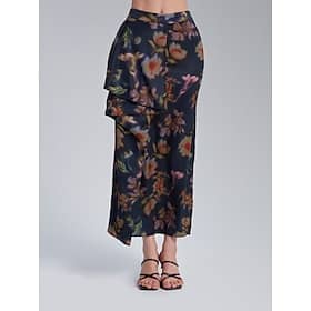 Asymmetric Ruffle Midi Skirt Beauty & Fashion Shop Online at Dubai Offers