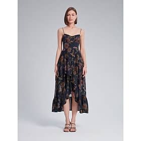 High-Low Ruffle Hem Spaghetti Strap Dress Beauty & Fashion Shop Online at Dubai Offers