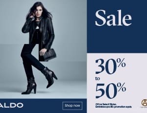 ALDO Part Sale Up to 50% OFF Al Ghurair Centre Shop Online at Dubai Offers