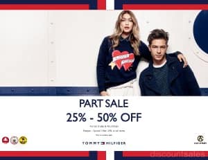 Tommy Hilfiger Part Sale – Upto 50% off Clothing Shop Online at Dubai Offers