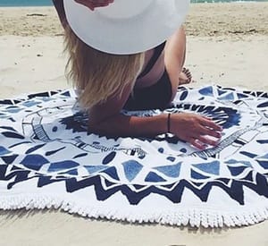 Round Beach Blanket from AED 65 (Up to 62% Off) Furniture's & Decor Shop Online at Dubai Offers