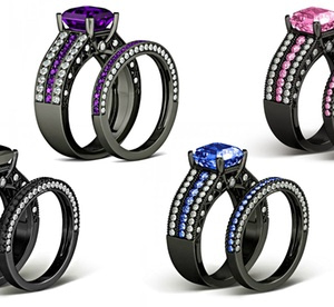 18-Carat Black Gold-Plated Rings from AED 149 With Free Delivery (Up to 79% Off) Fashion & Jewelry Shop Online at Dubai Offers