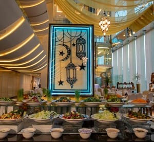 Iftar Buffet with Free-Flowing Ramadan Juices for Up to Four at Aurora Lounge and Terrace Food, Grocery & Dining Shop Online at Dubai Offers 4