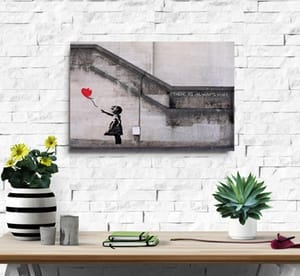 Banksy Canvas Wall Print in Choice of Design from AED 169 Furniture's & Decor Shop Online at Dubai Offers