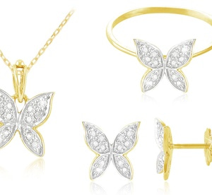 Diamond Butterfly Jewellery from AED 599 Fashion & Jewelry Shop Online at Dubai Offers