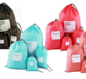 Eight-Piece Drawstring Travel Bags Set from AED 49 Furniture's & Decor Shop Online at Dubai Offers