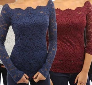 Lace Off-the-Shoulder Top from AED 59 (Up to 54% Off) Clothing Shop Online at Dubai Offers