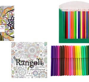 Rangoli Adult Colouring Book from AED 49 (Up to 9% Off) Entertainment Offers Shop Online at Dubai Offers