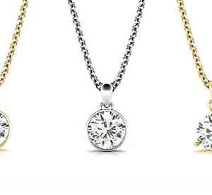 Solitaire Diamond Pendant with Chain from AED 17,629 (Up to 12% Off) Fashion & Jewelry Shop Online at Dubai Offers