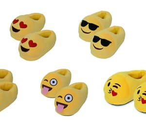 Up to Five Pairs of Kids’ Emoji Slippers from AED 39 Children Shop Online at Dubai Offers