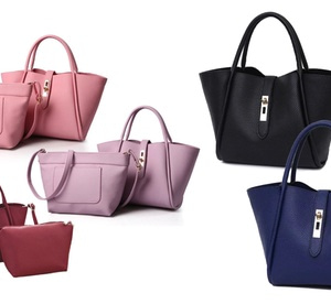 Up to Five Two-Piece Tote Bag Sets from AED 85 Clothing Shop Online at Dubai Offers