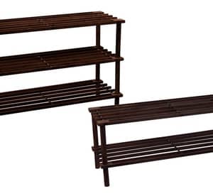 Up to Three Wood Shoe Organisers from AED 45 Furniture's & Decor Shop Online at Dubai Offers